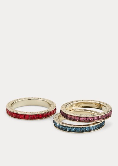 Women's Ralph Lauren Embellished Stackable Rings | 297305NDS